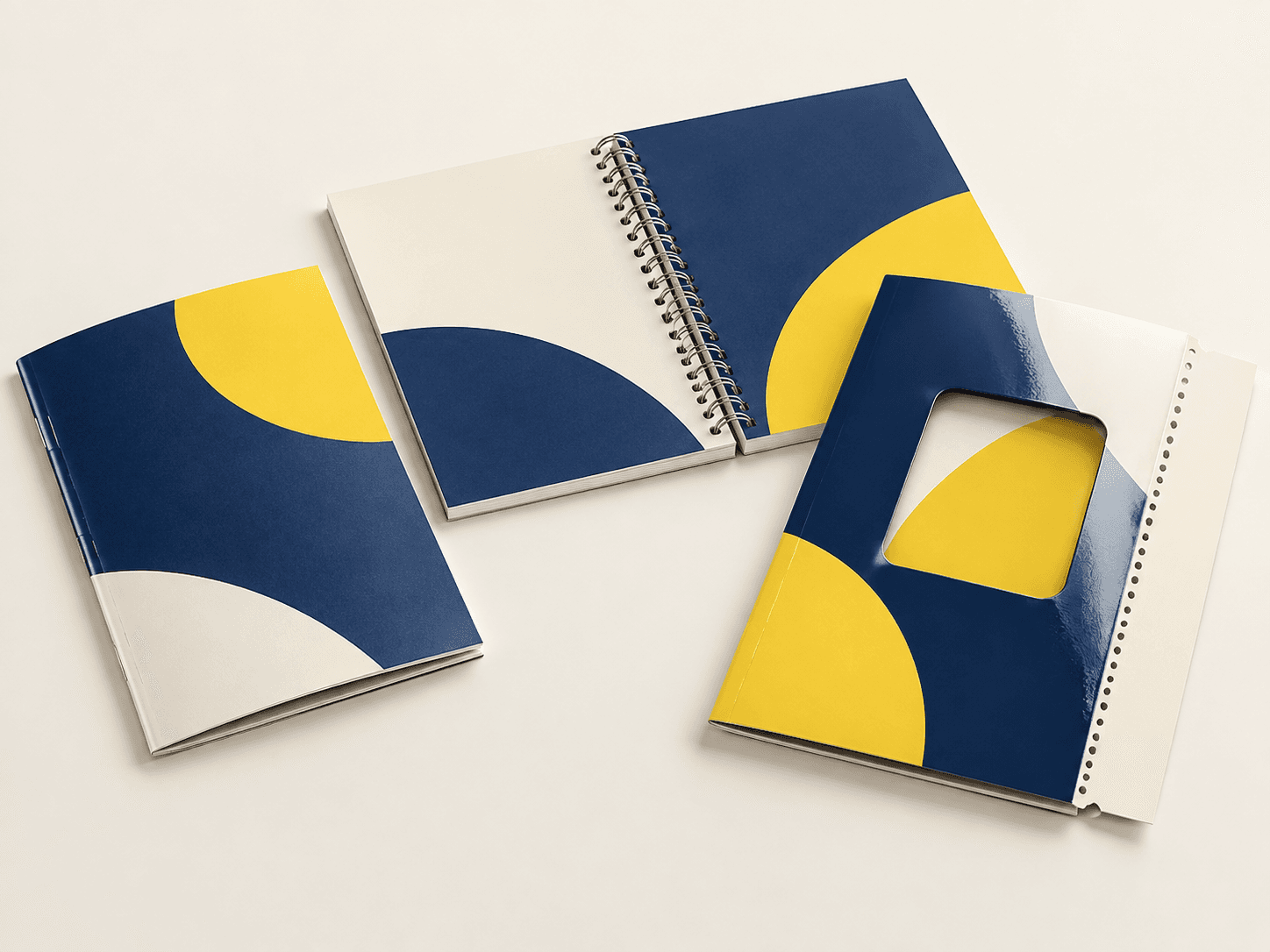 Booklet paper, cover and finishing customization materials