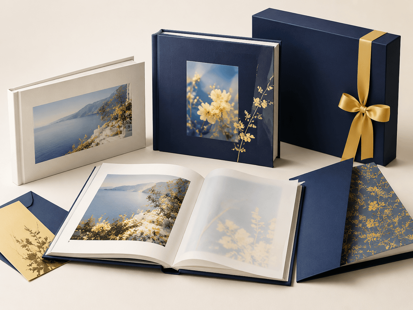 Lookbook cover, paper and finishing customization materials