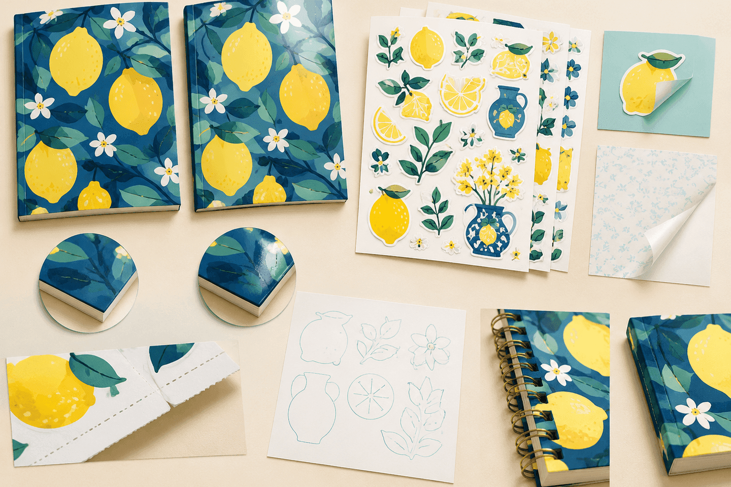 Sticker book customization samples with laminated covers, sticker sheets and release liners