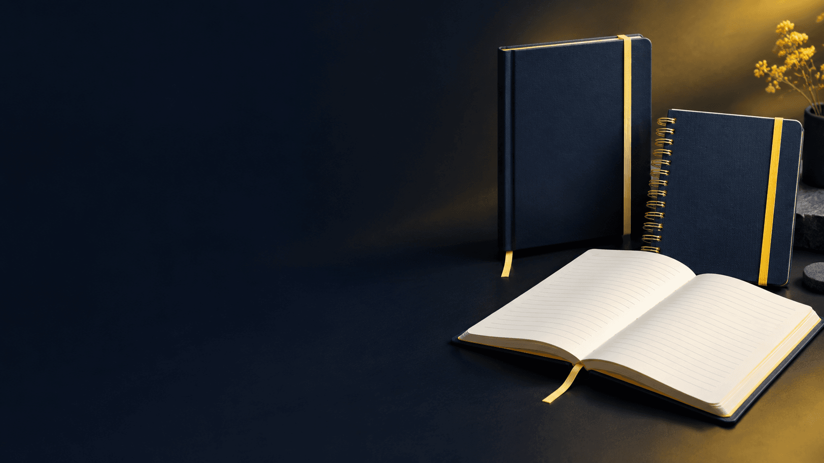Premium notebook and journal with a customizable cover and writing pages