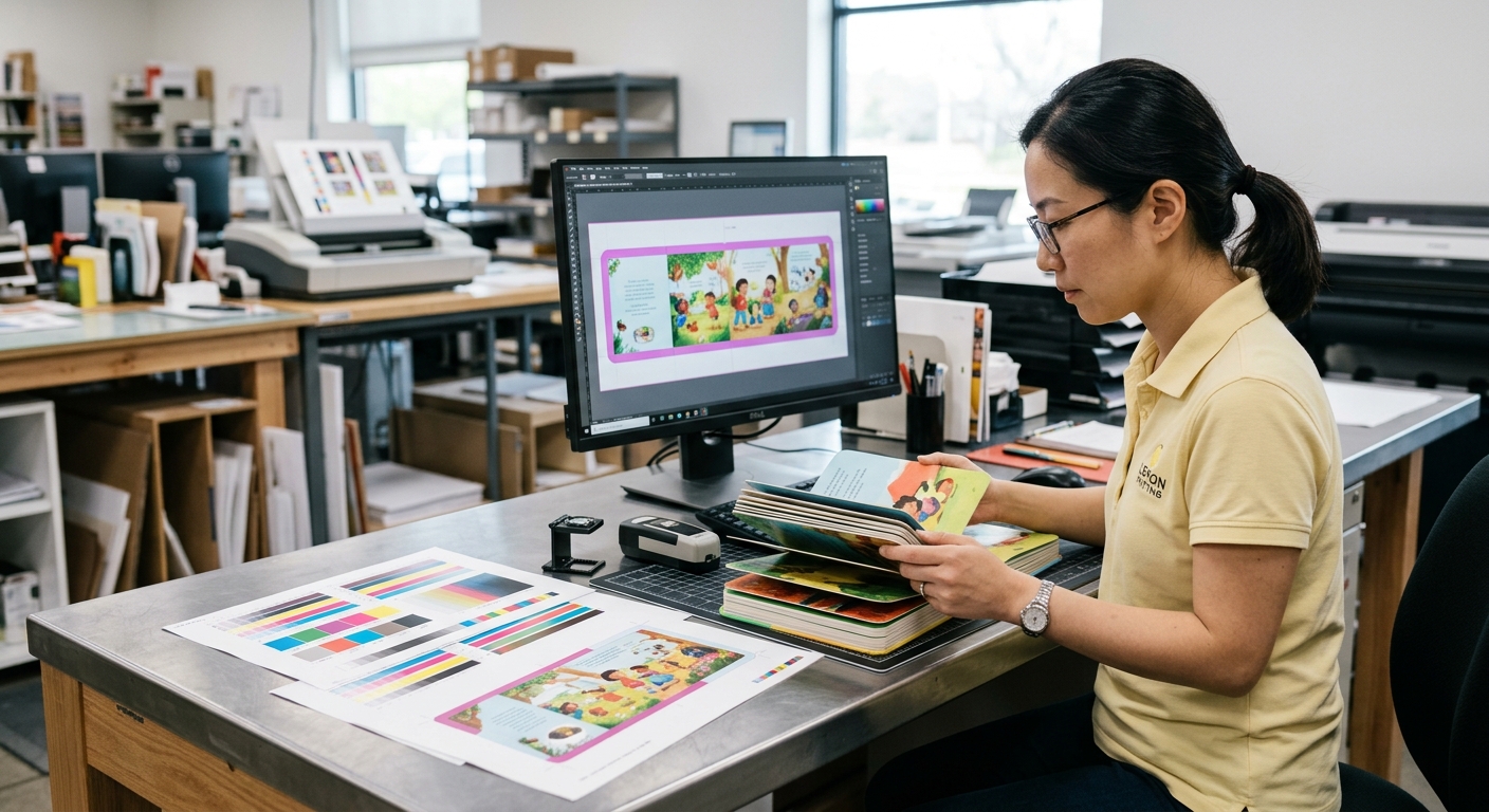 Prepress proof and physical dummy for board book printing