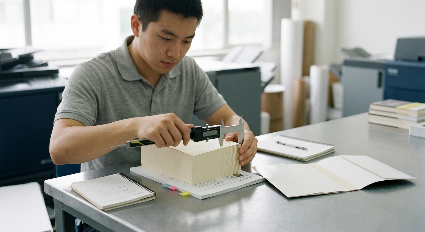 Estimating a paperback or perfect-bound spine